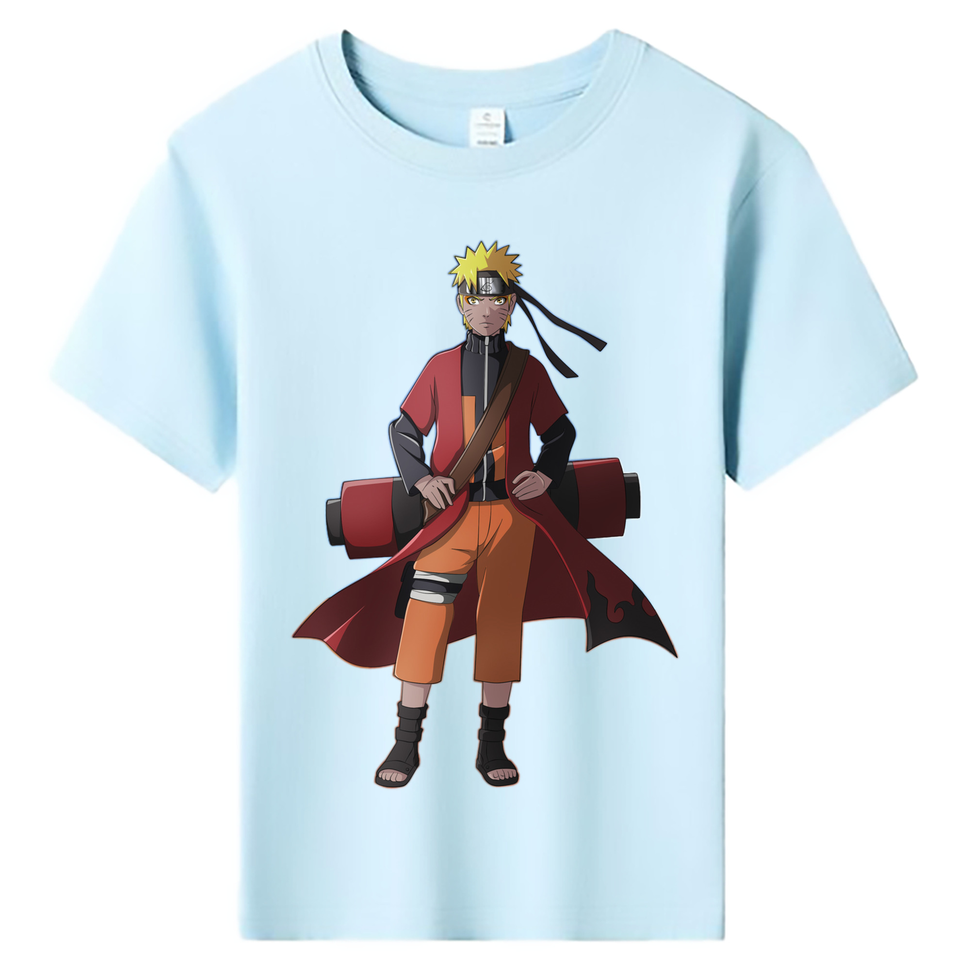 （画像用） NARUTO -ナルト- うずまき ナルト Uzumaki Naruto 綿100％キッズTシャツ（フロントプリント）